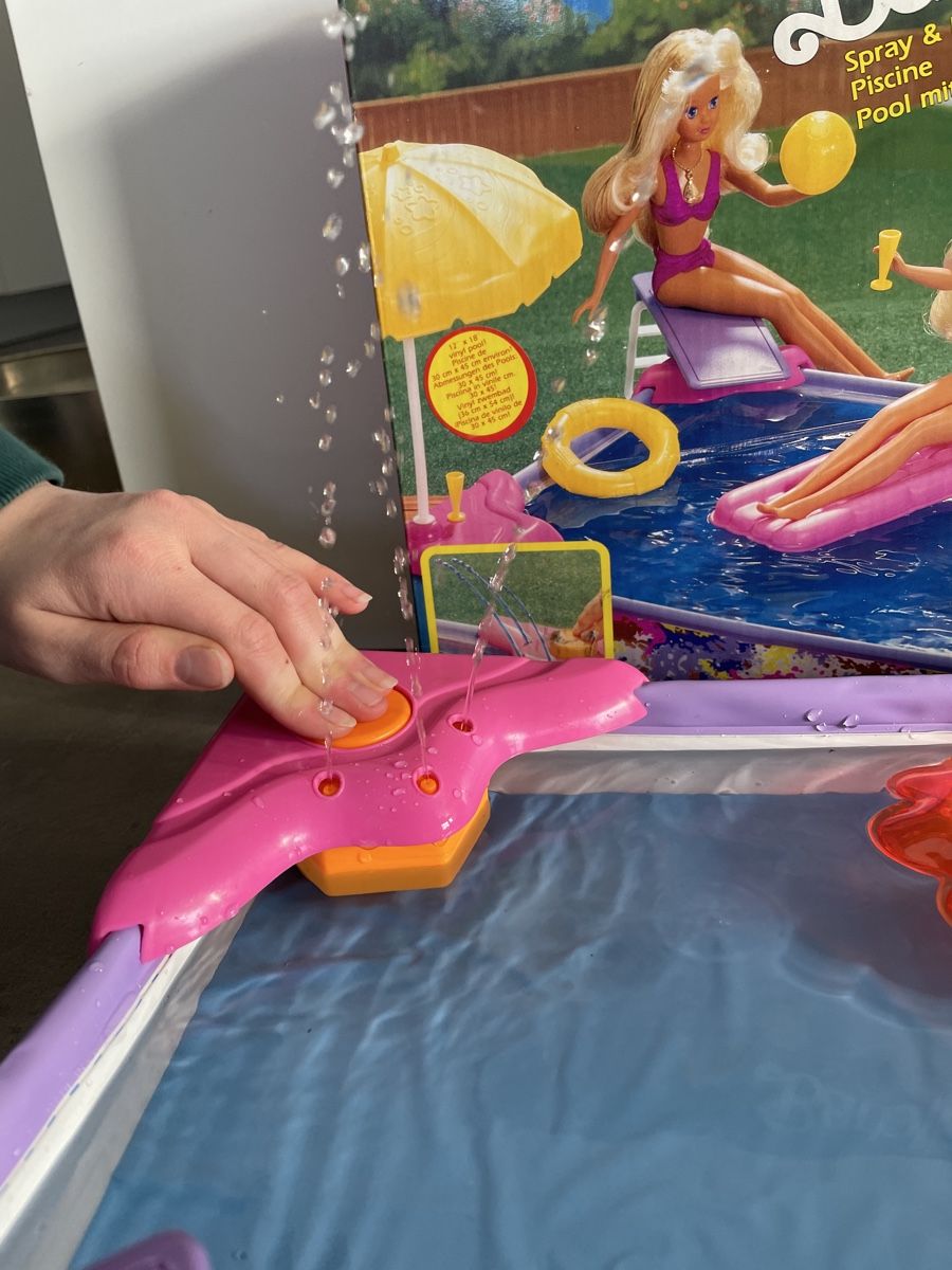 piscine-barbie-vintage-spray-play-pool-mattel-t-gebraucht-in