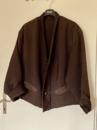 CHRISTA DE CAROUGE hochwertige Seiden Rip Jacke Gr 44/46