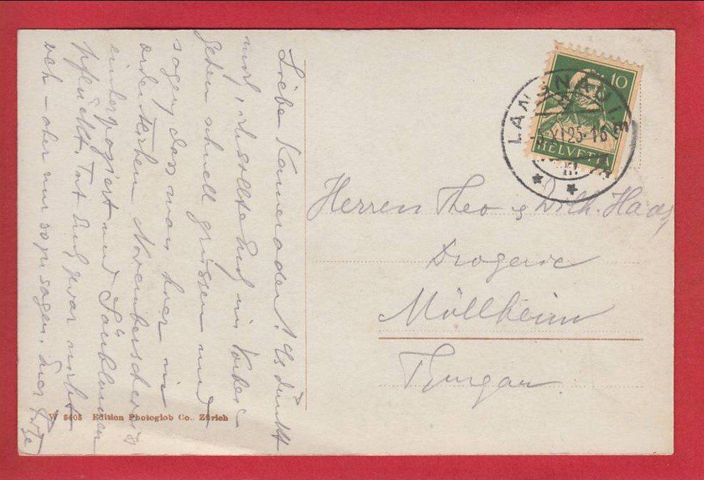 Cartoline postali: LANGNAU IM EMMENTAL – Usato da Grüningen venduto da Kartenlaube 1