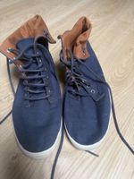 Pointer Sneaker High Top blau braun Textil guter Zustand
