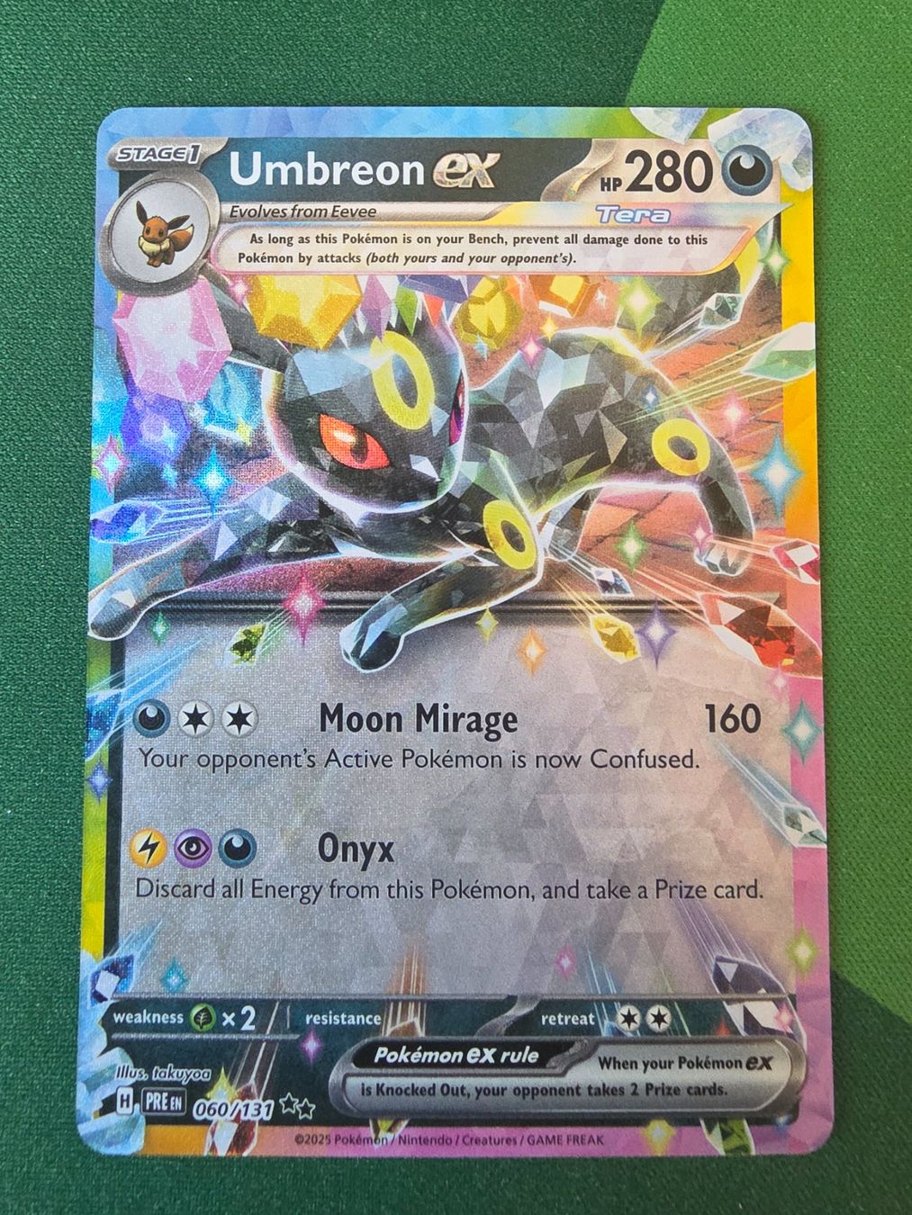 Pokémon Sammelbilder & Trading cards: Pokemon Umbreon ex 060/131 Prismatic Evolutions Englisch – Neu (gemäss Beschreibung) aus Gossau SG von worklifebalance