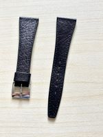 Schwarzes Echtleder Uhrenarmband, Stegbreite 22mm, Neu!