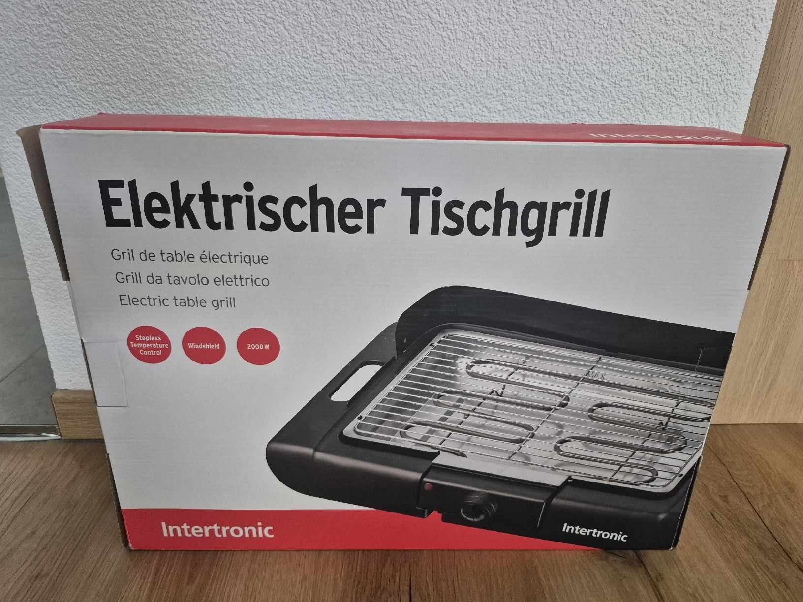 Griglie: Elektrischer Tischgrill Intertronic 2000W  – Usato da Rickenbach b. Wil venduto da Jajce