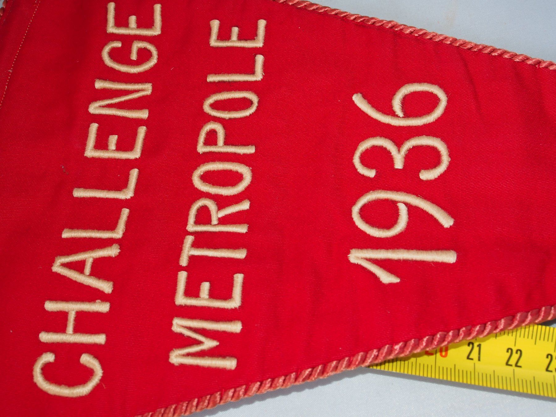 Toppe: Drapeau fanion Challenge Metropole 1936 SL Marche – Usato da Ovronnaz venduto da Etagne68 7