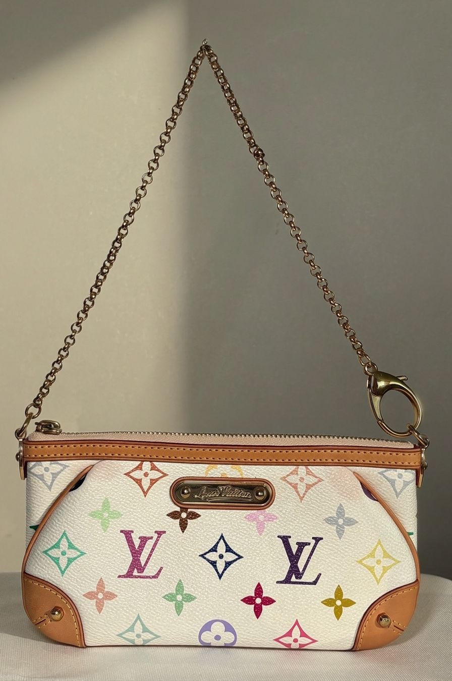 Louis Vuitton Taschen für Damen: Louis Vuitton Pochette Milla MM – Monogram Multicolore – Gebraucht aus Erlinsbach von ves_97p6