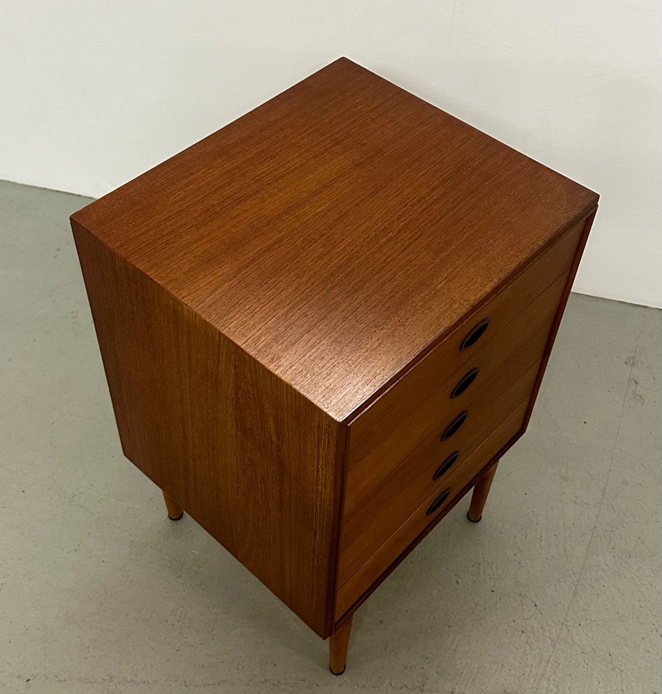 Cassettiere: Teak Kommode Nachtisch Denmark MidCentury 60s – Usato da Basel venduto da MidMod20C 2