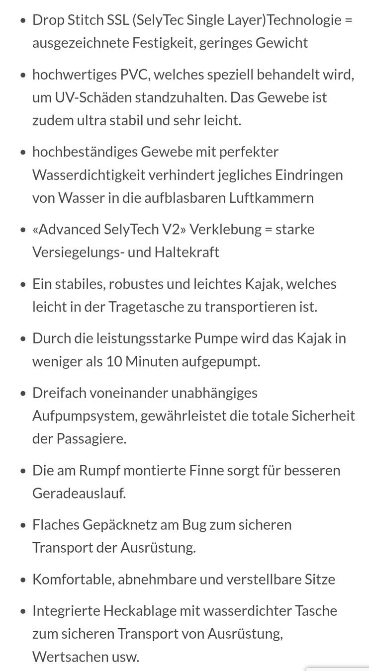 Barche: Tahe Kajak air breeze full ho2 – Nuovo (secondo la descrizione) da Allenwinden venduto da Jojoly 3
