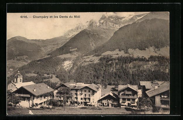 Cartoline postali: Champery et les Dents du Midi, Häuser m – Usato da Berlin venduto da bartko-reher