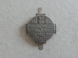 Abzeichen Innerschw. Schwingfest Schwingen Flüelen UR 1937