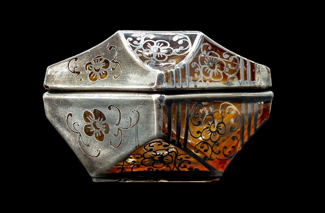 Barattoli: Art Deco Silver Overlay Silberauflage Dose argent boîte – Usato da Tavannes venduto da Brocashop 5