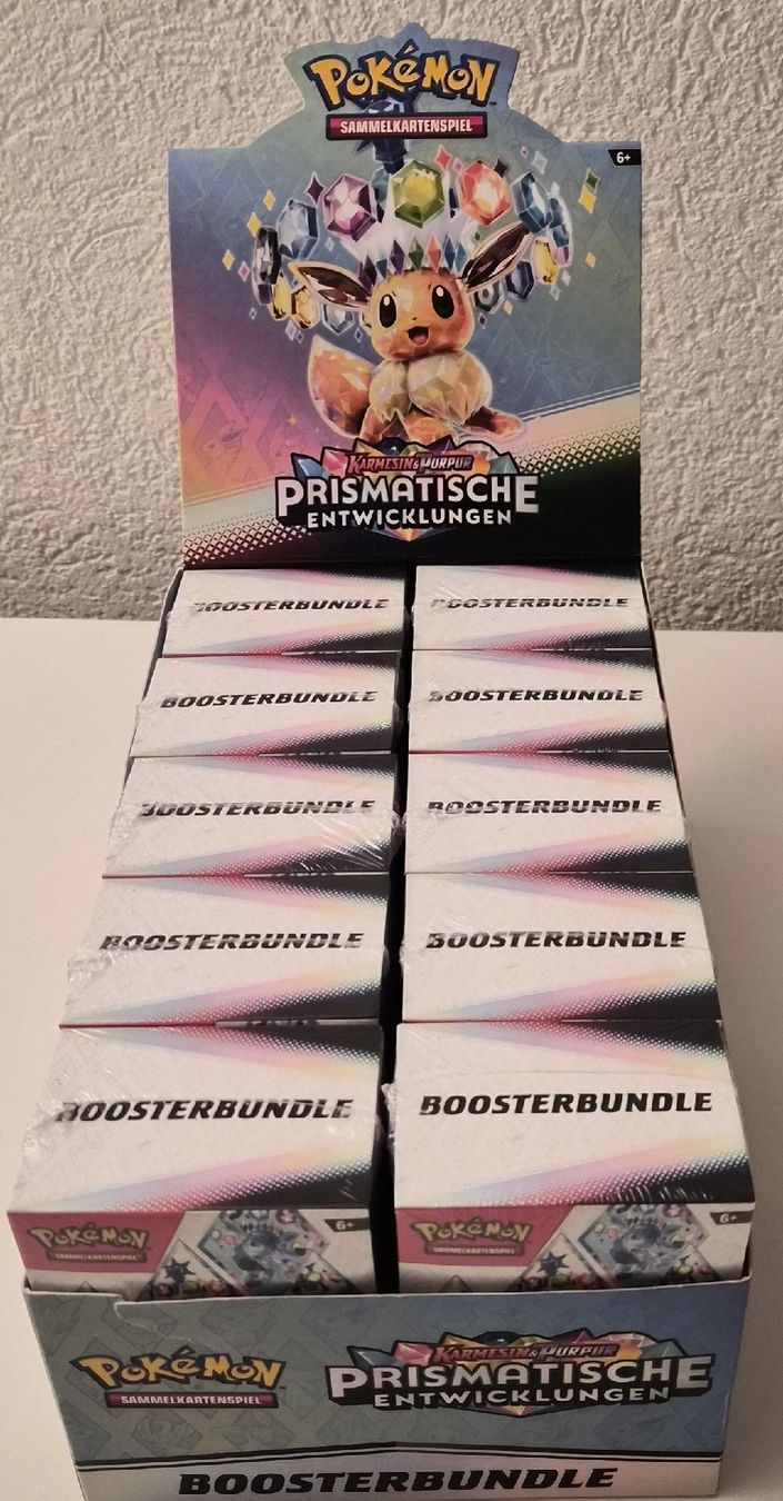Pokémon Carte collezionabili: KOMPLETT Box - Prismatische Entwicklung Booster Bundle DE – Nuovo e nell'imballaggio originale da Buchs ZH venduto da Sforni 7