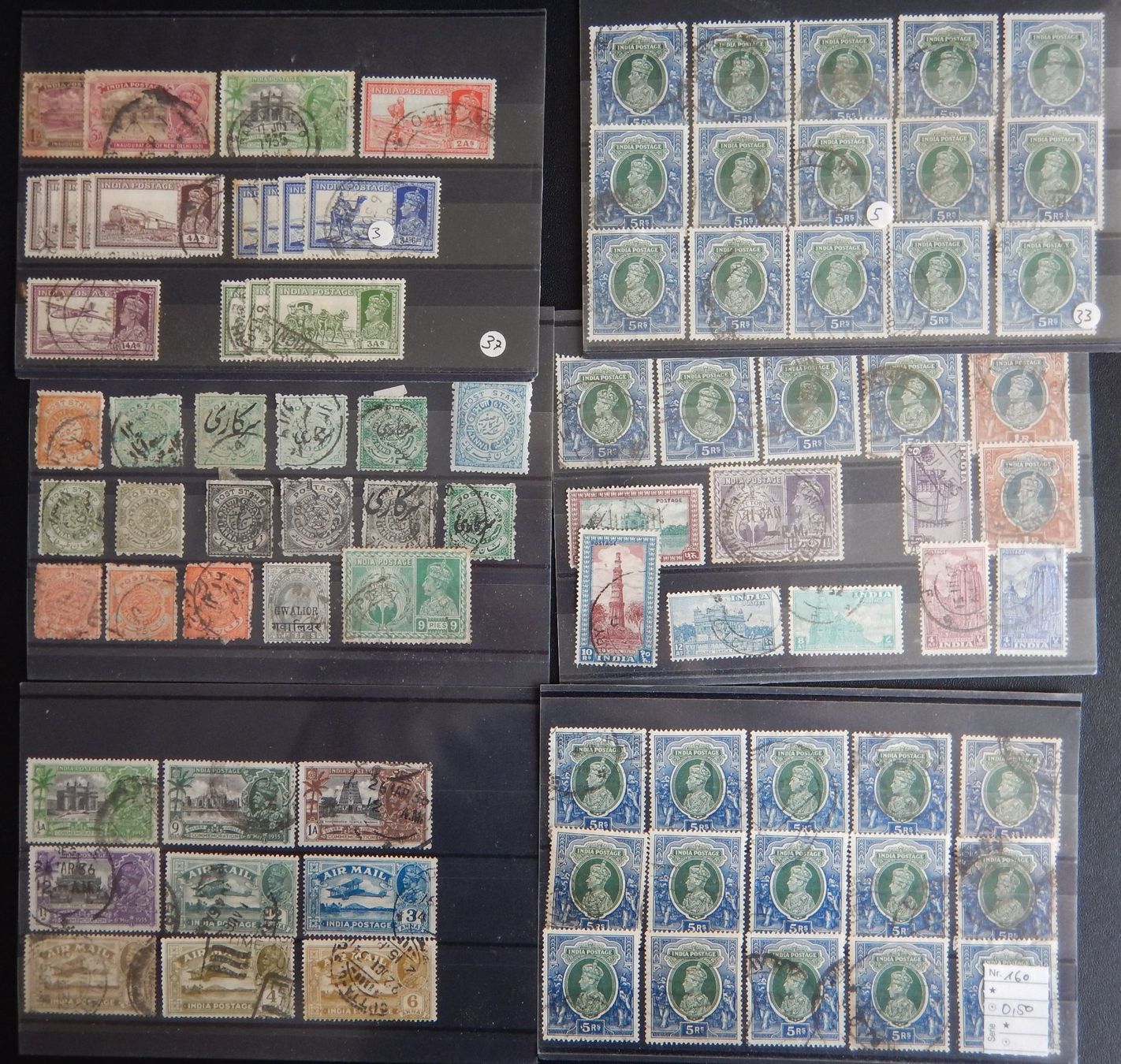 Tutti i francobolli: Indien British kleine Sammlung – Usato da Zürich venduto da Muehlekauf