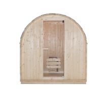Outdoor Sauna TOLEDO L mit Ofen (3,6kW) - 189x120x200cm