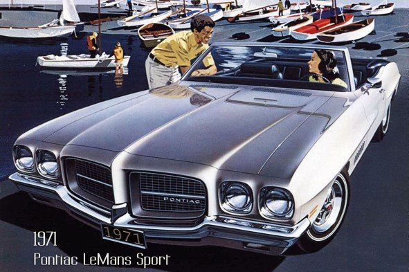 Pontiac Insegne: Blechschild-PONTIAC-LE ANS SPORT 1971 – Nuovo e nell'imballaggio originale da Rupperswil venduto da big-one-sale