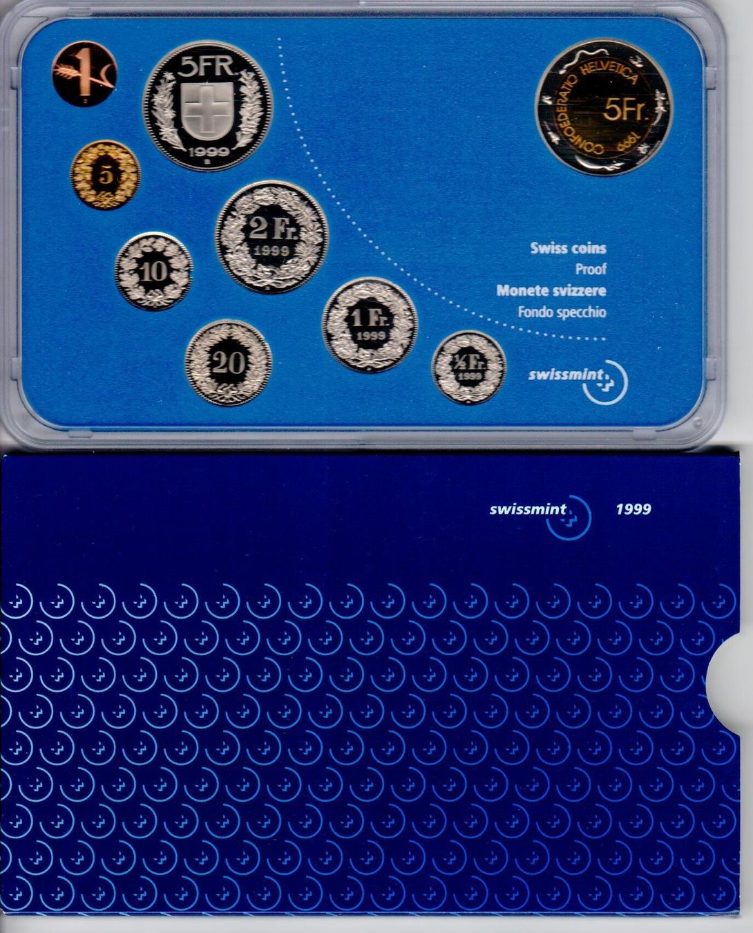 Tutti le monete: Münzsatz 1999 - Swissmint – Usato da Wolhusen venduto da Curver9