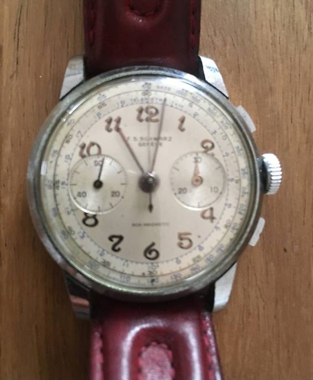 Uhren: Chronometer F.S. Schwarz Geneve 50er Jahre – Gebraucht aus Niederwangen BE von drizabone