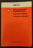 Eidgenössischer Staatskalender 1991/92