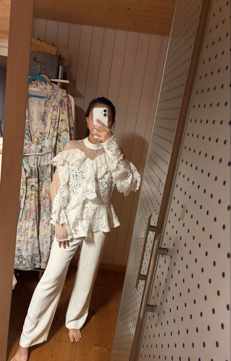 Camicette: Elegant White Blouse – Nuovo (secondo la descrizione) da St.Josefen venduto da lop_lh8d 1