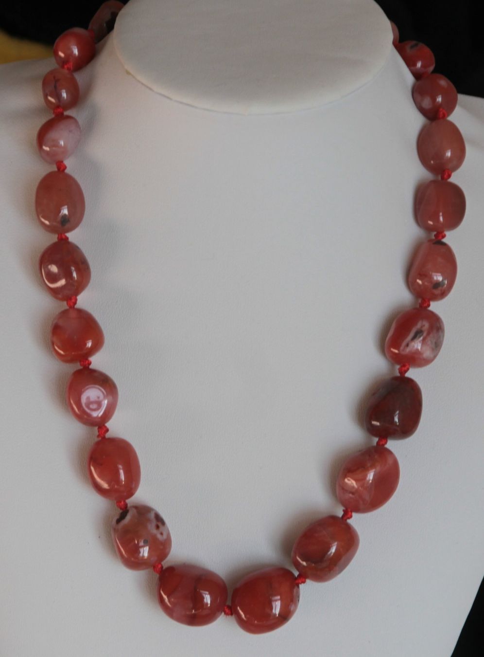 Catenine: NEU: Mega Botswana Achat Kette Achatkette Edelstein Schmuck – Nuovo (secondo la descrizione) da Matten b. Interl venduto da EdelsteineInterlaken 2
