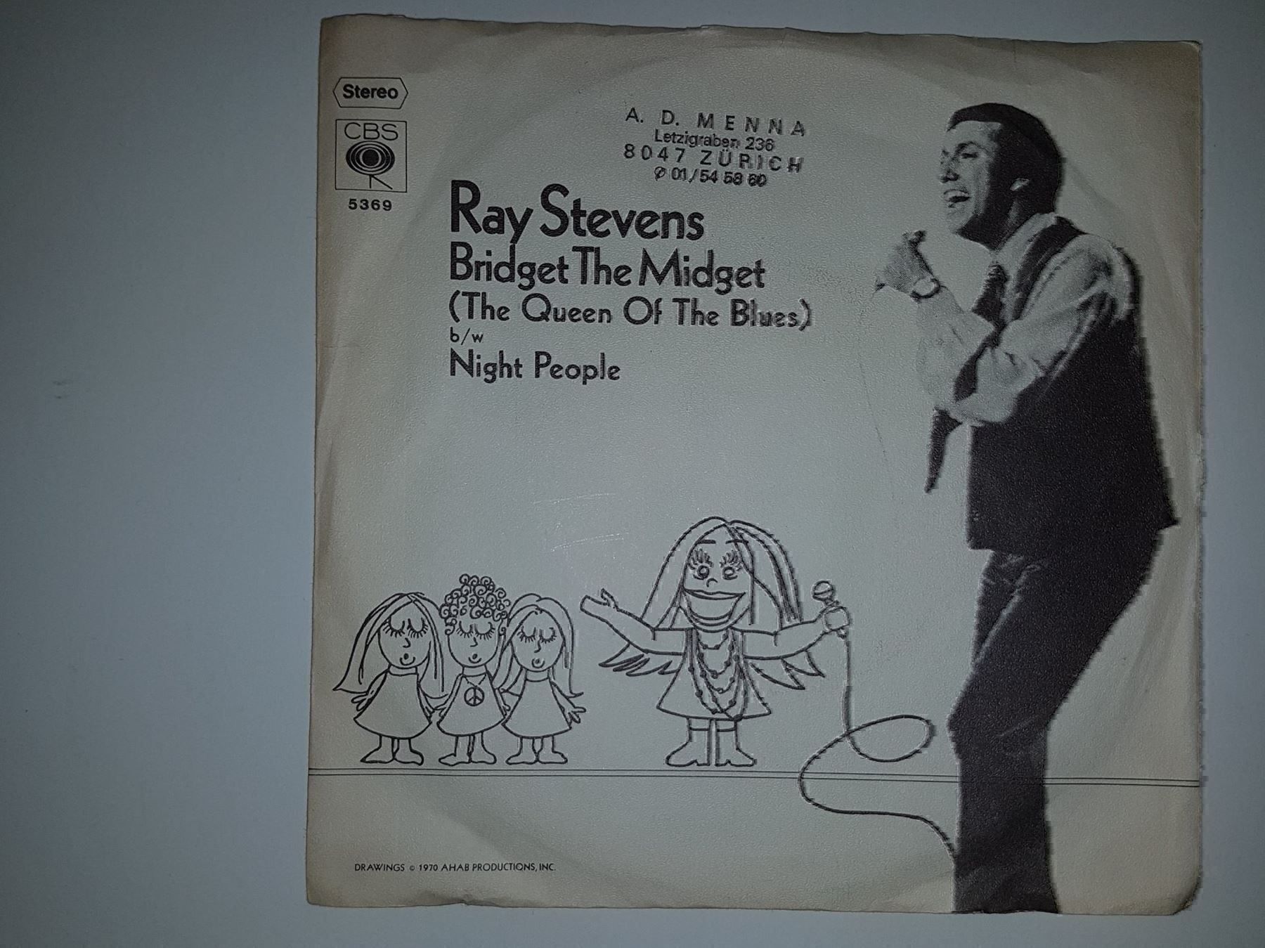 Dischi in vinile: Ray Stevens  -  Bridget The Midget, 1971 – Usato da Zürich venduto da Avd 2