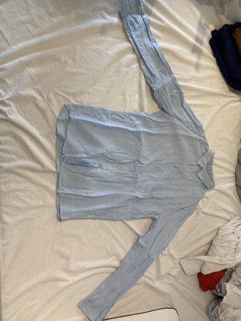 Chemise Lin Bleu clair Celio Taille 39-40
