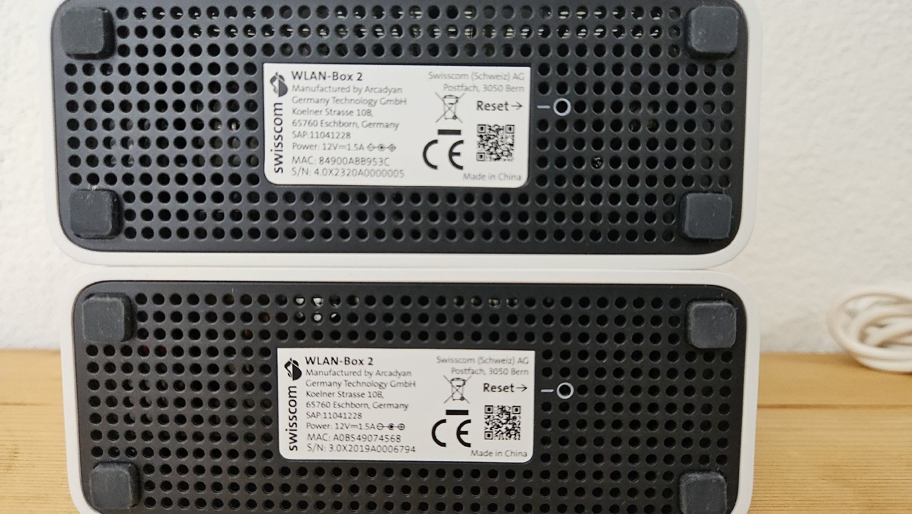 Swisscom Wlan: 2x Swisscom WLAN-Box 2 – Gebraucht aus Zollikofen von Dais 3