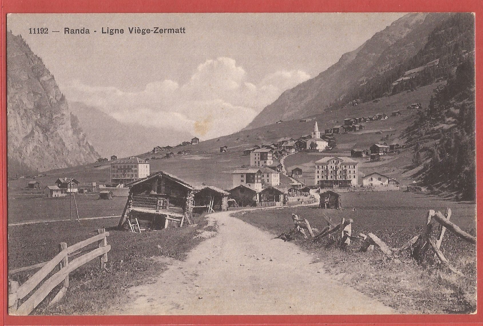 Cartoline postali: Randa bei Zermatt - ca. 1915 – Usato da Fislisbach venduto da Porano
