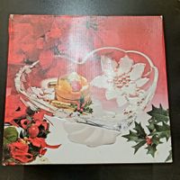 Herz-Schale Glasfuss, neu, Walther-glas