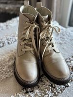 Brunello Cucinelli Schnürstiefeletten, creme, Gr. 41