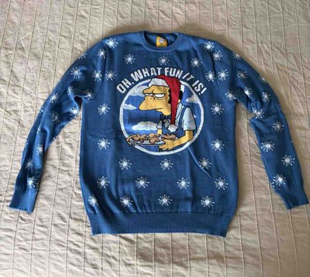 Weihnachtspullover Simpsons Unisex M neuwertig