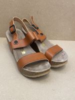 Schöne Sandalen, Leder, Gr. 38, Braun - Sommer kann kommen!