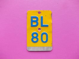Velonummer/Mofanummer/Töfflinummer BL 80
