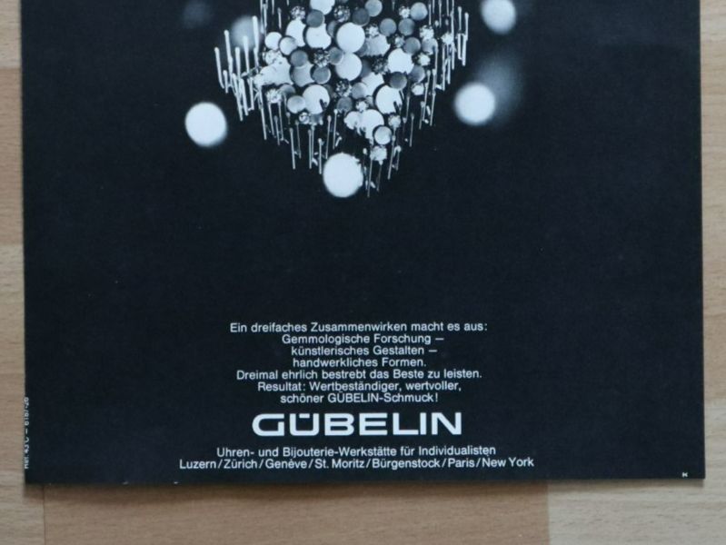 Posters & Illustrations: Original Werbung Gübelin – D'occasion à Eschenbach SG par Astalavista 2