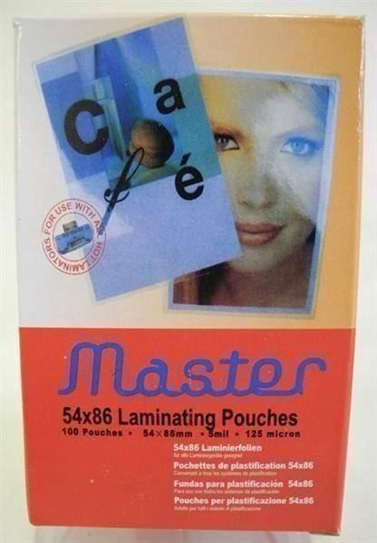 50 Selbstklebende Laminierfolien Für Visitenkarten - 66x100mm Ohne Maschine