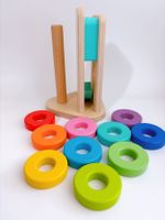 Wooden Stack Slot Stapel Steckspiel aus Holz Lovevery