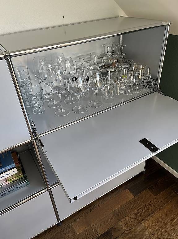 USM Scaffali: Meuble USM Haller gris-argent mat 3x2 – Usato da Chardonne venduto da ale_vvb7 1