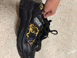 Versace Couture Sneaker Schwarz Gold Gr. 37 Top Zus...