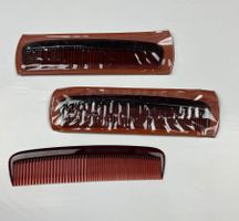 3x Haarkam mit Schutzhülle