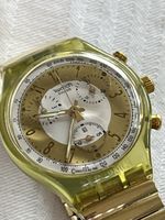 Mint 1993 Swatch Chrono GOLDEN GLOBE SCG100 