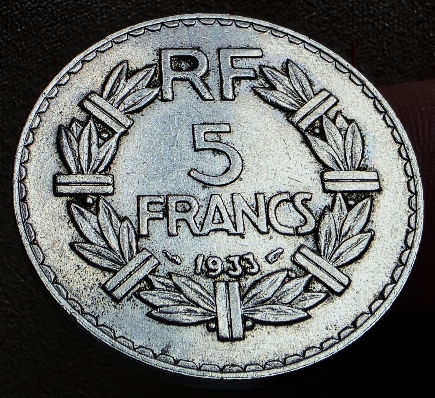 Alle Münzen: FRANKREICH 5 FRANCS 1933 – Gebraucht aus Winterthur von Creso70 1