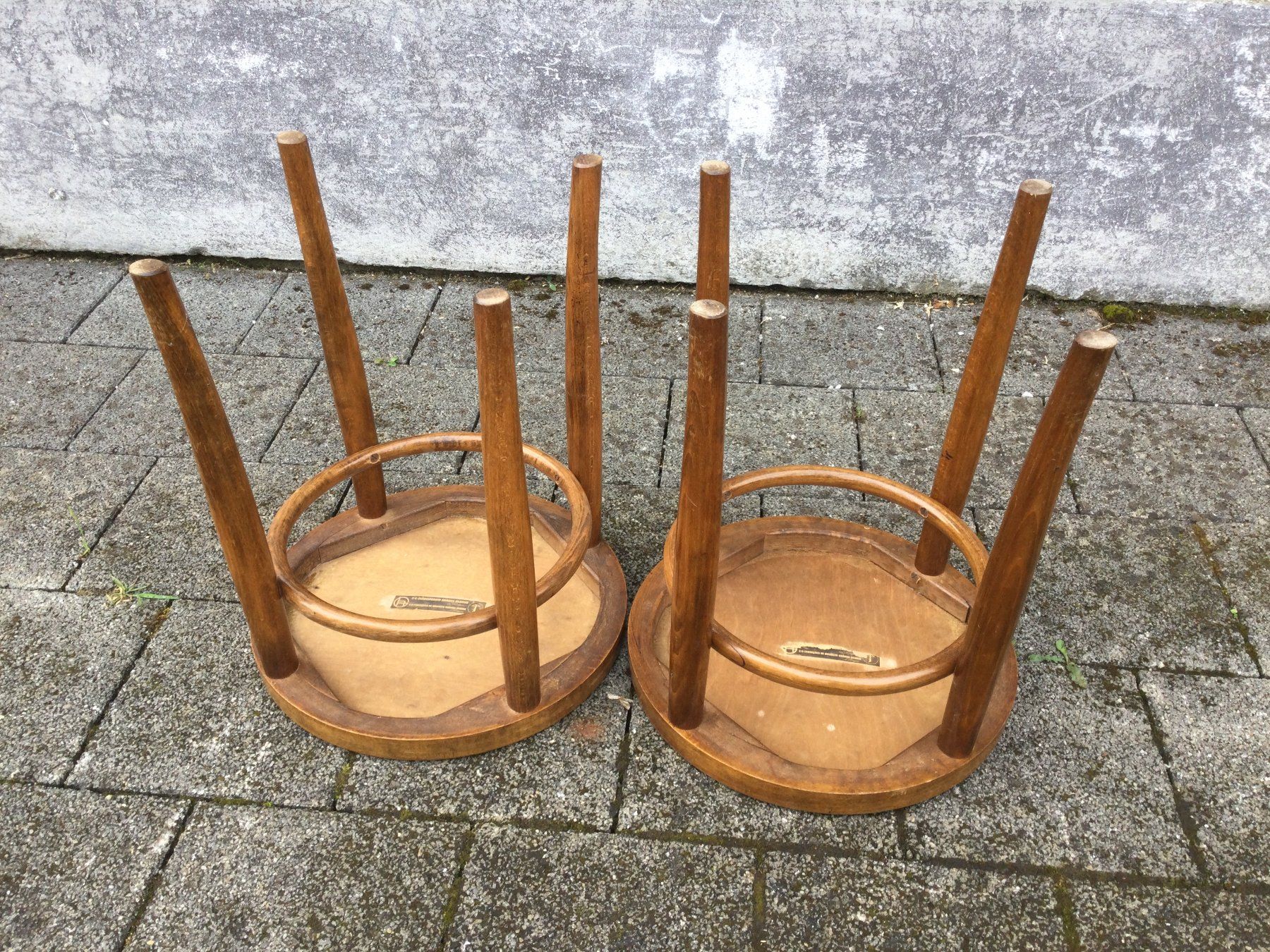 Horgen Glarus Sgabelli: Antike Horgen Glarus Hocker Bugholz Vintage – Usato da Wangen SZ venduto da kuriosum12 8