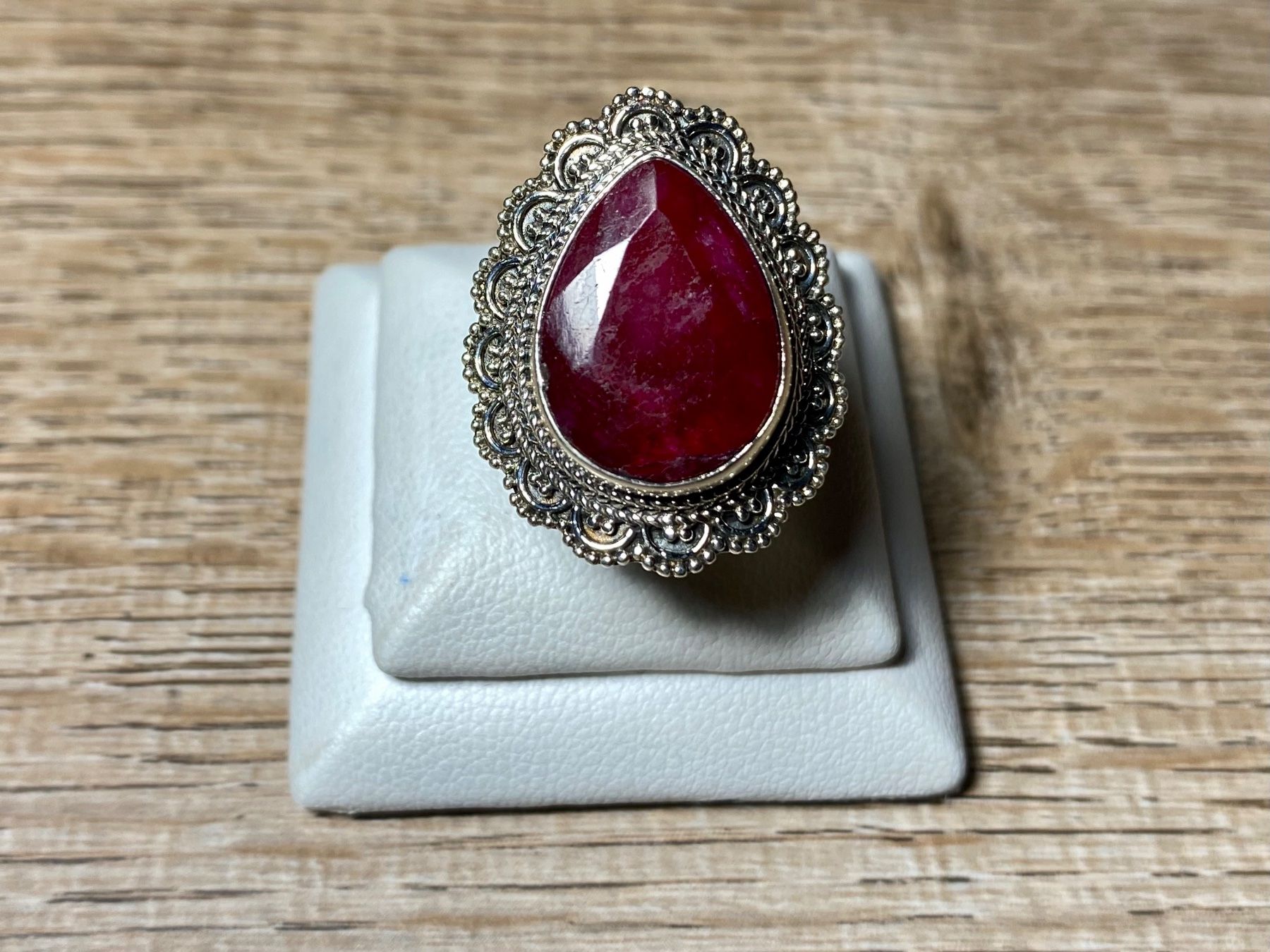 Anelli: Orientalischer Silber 925 Ring mit natürlichem Rubin – Nuovo e nell'imballaggio originale da Laax venduto da Kiki_Kingdom3 1