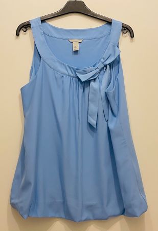 Blouse femme sans manche H&M, bleu ciel, taille 46