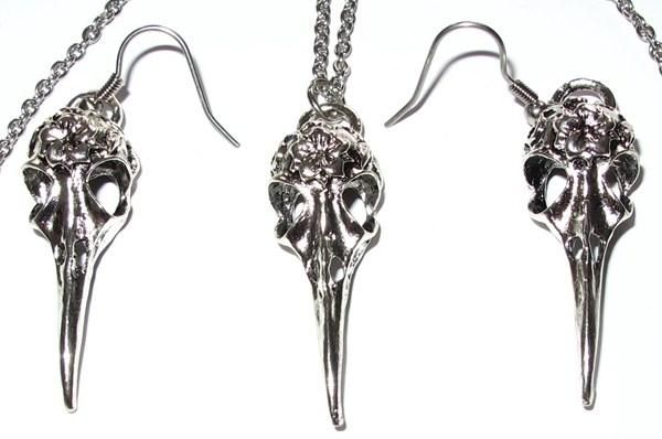Altri gioielli: Set Vogelschädel Kolibri Skull Schädel – Nuovo (secondo la descrizione) da Schwanden GL venduto da UHRKNALL