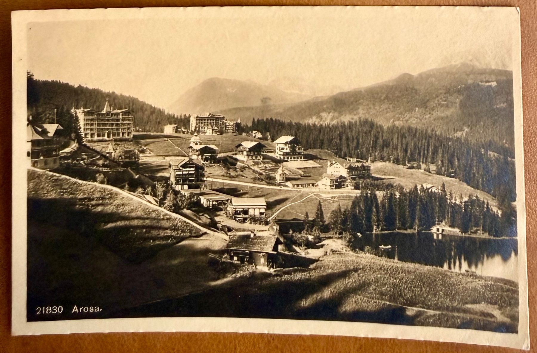 Cartoline postali: Arosa - Panorama 1917 – Usato da Lutry venduto da Ediego