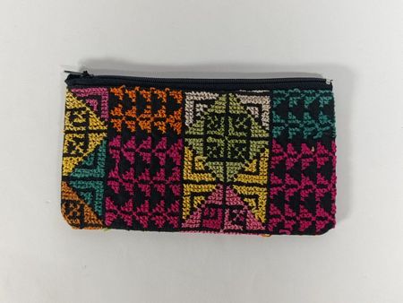 Pochette rose avec fermeture éclair 9 x 12 cm