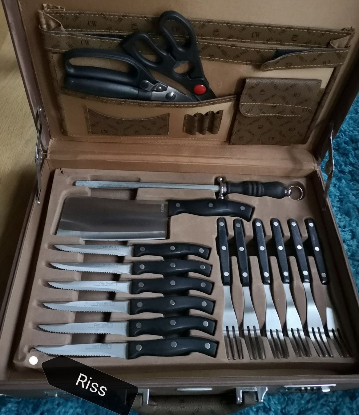 Coltelli: Messer - Set - Koffer von Carl Weill – Usato da Zürich venduto da Tanteemma369 2