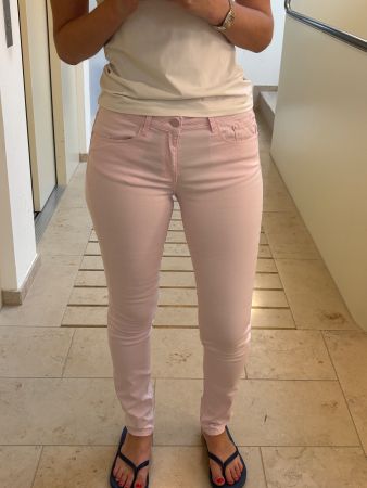Pantalon femme rose Ginat Tricot clair Taille 40