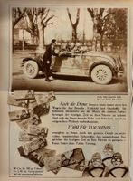Vintage Reklame (35x26cm), Tobler Chocolat, Bern, Auto,1928