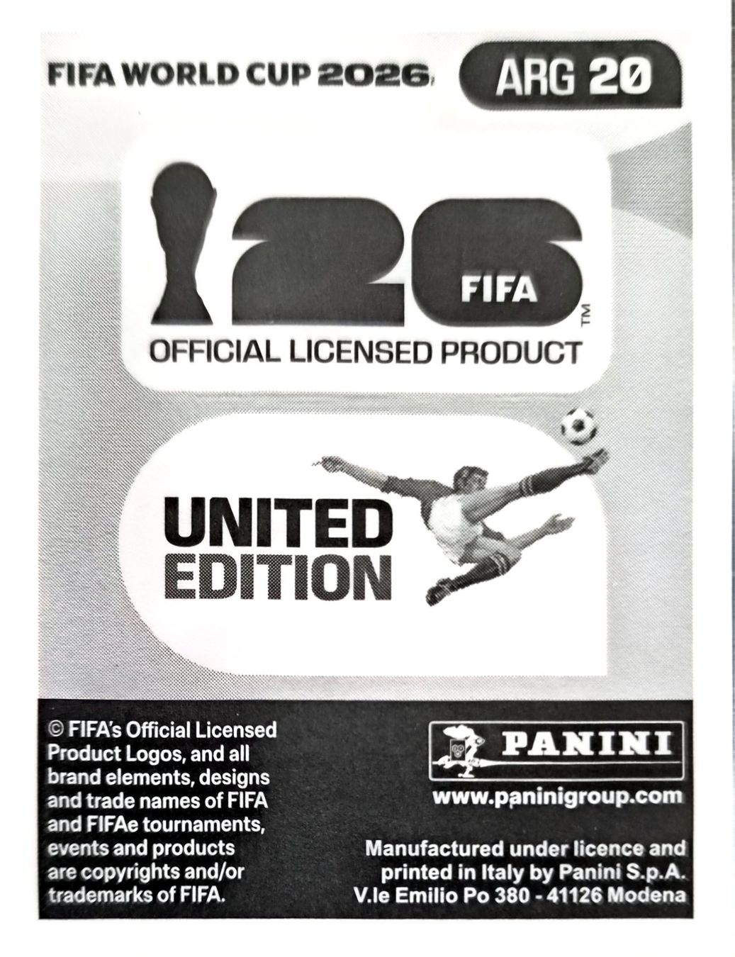 Panini Carte collezionabili: Carte FIFA World Cup 2026 ARG 20 – Usato da Clarens venduto da rim_g98y 1
